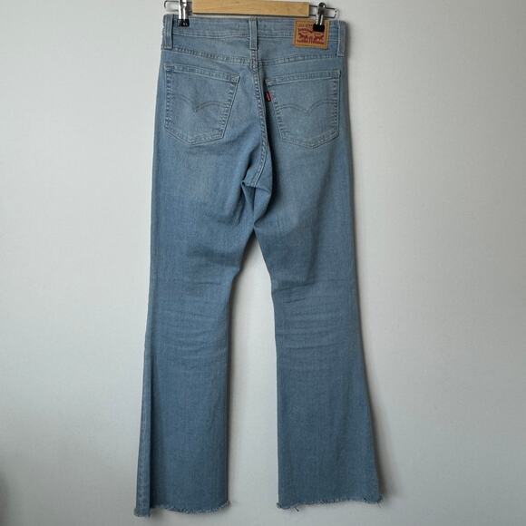 Levi's 726 Flare Light Wash Jeans Size 28 - Picture 9 of 14